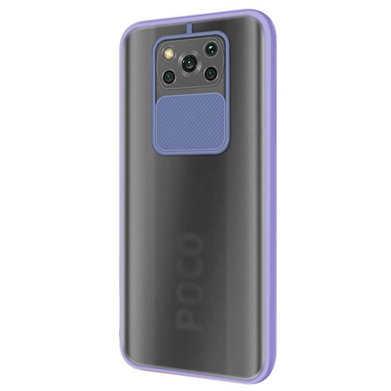 CaseUp Xiaomi Poco X3 Pro Kılıf Camera Swipe Protection Lila 2